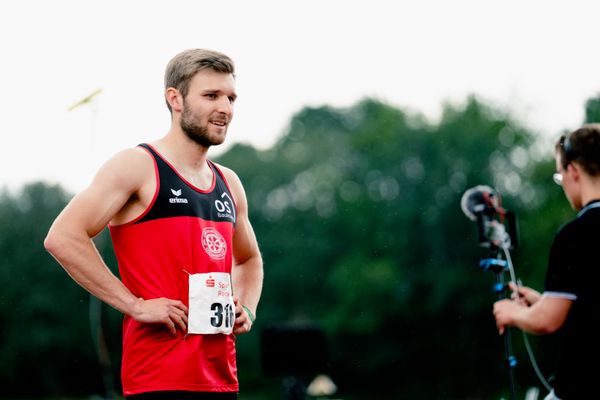 Fabian Dammermann (LG Osnabrueck) ueber 400m am 04.06.2022 waehrend der Sparkassen Gala in Regensburg